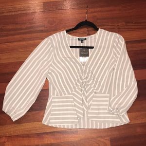 Gray Blouse from Topshop. New with tags